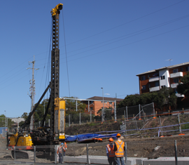 Building and ground vibration - piling